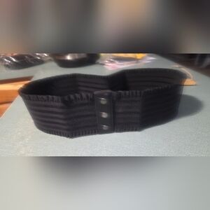 Black.wide Womans Waist Stretch Belt